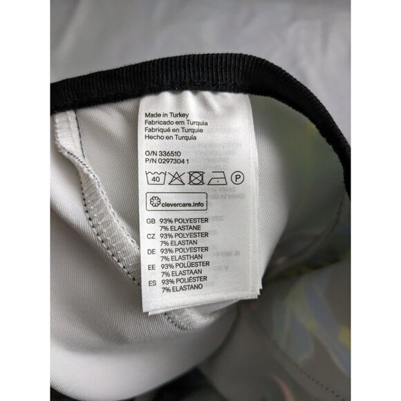 H&M Skirt Colorful Floral A Line Flared 3D Scuba Midi Skirt Womens Size 10 - Picture 6 of 11